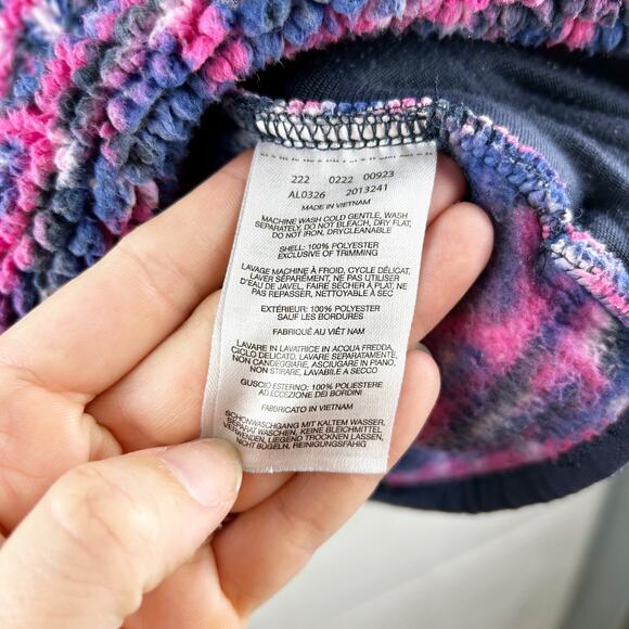 Columbia West Bend Hooded Sherpa Sweater Geometric Print Purple/Blue Size XXL - Picture 5 of 8